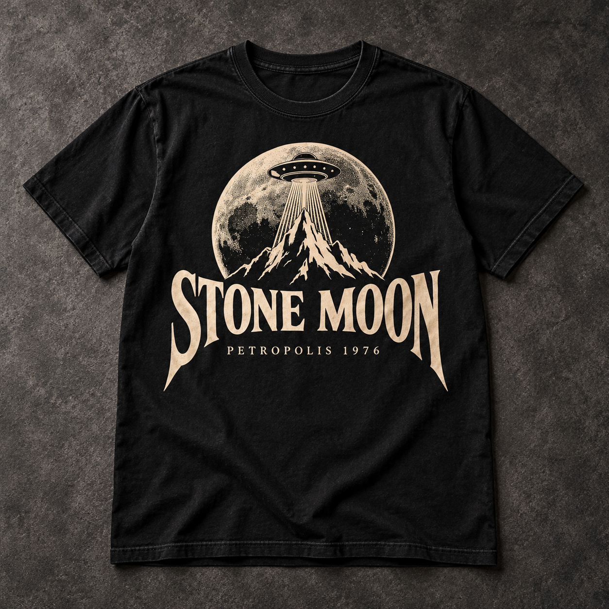 Estudo visual — Camiseta Lua